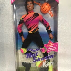 Hot Skatin' Ken Doll with Neon Outfit